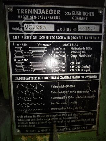Kaltkreissäge-Automat TRENNJAEGER , Eisele VC 326 A