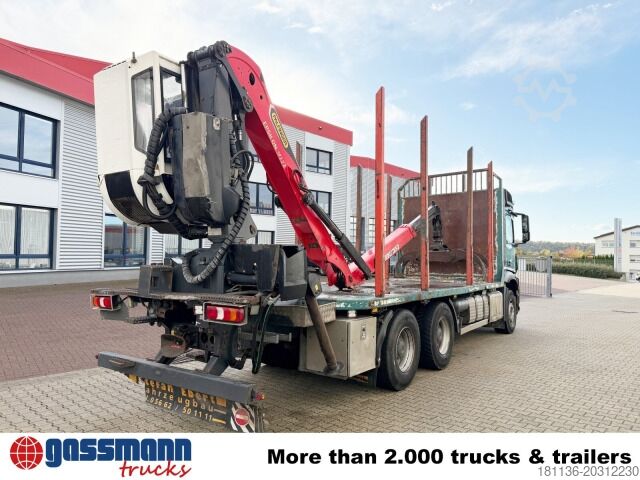 Logging truck Mercedes-Benz Arocs 2648 6x4 mit Heckkran Epsilon M12Z83,