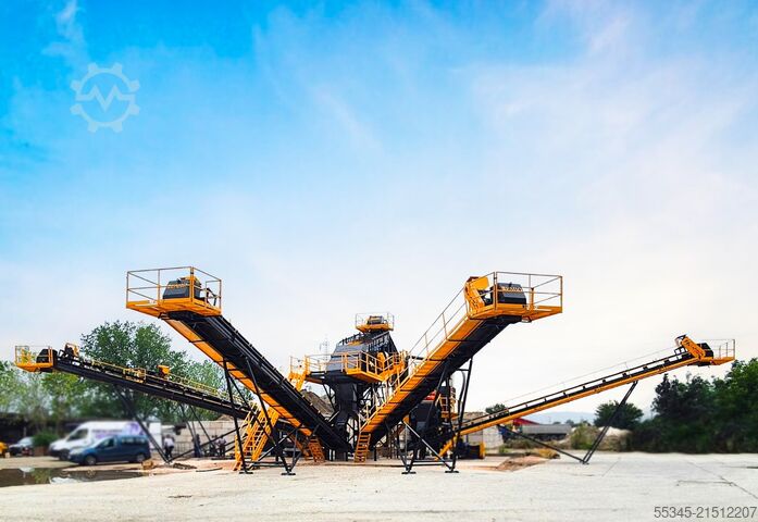 Vibrationssieb FABO Titreşimli Elek 1600x5000mm Titreşimli Yıkamalı Elek