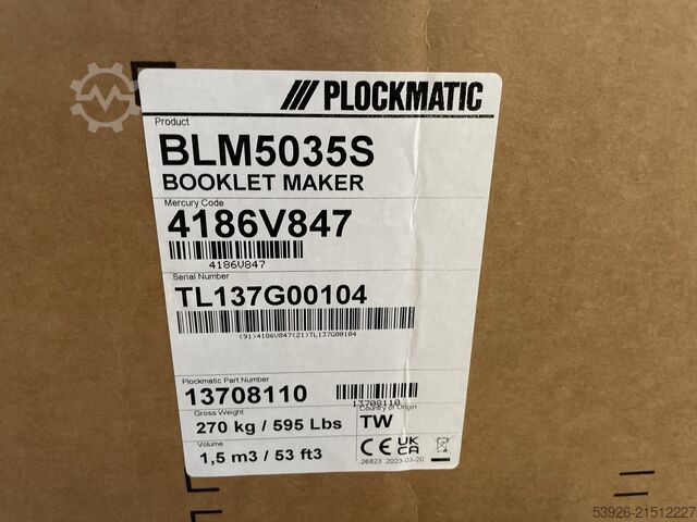 Broschürenfertigungssystem Plockmatic BLM5035S new for Canon imagePress V-Series