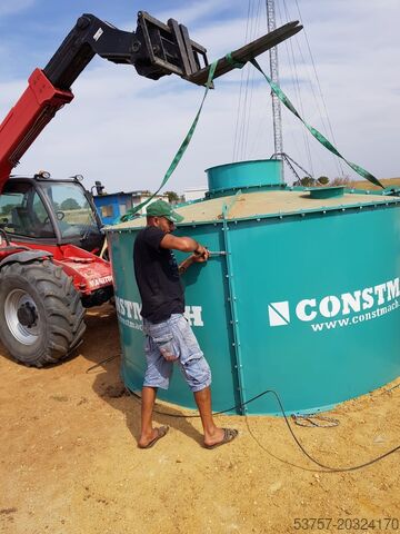 Cement silo, silos, concrete silo CONSTMACH 75 Ton Capacity Cement Silo