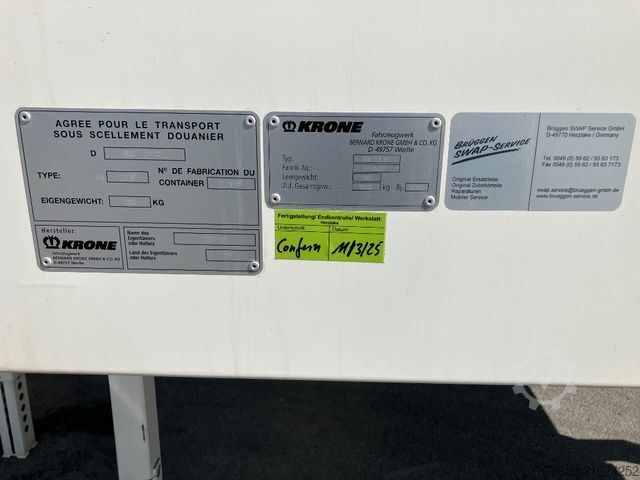 Anhänger-Wechselpritsche KRONE Wechselbrücke Koffer