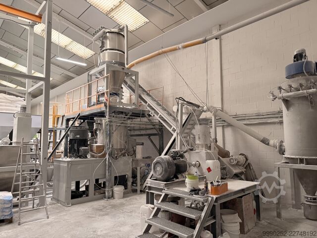 COMPLETE MINERAL MASTERBATCH PRODUCTION VARIOS WEIGHTING AND COMPOUNDING LINE