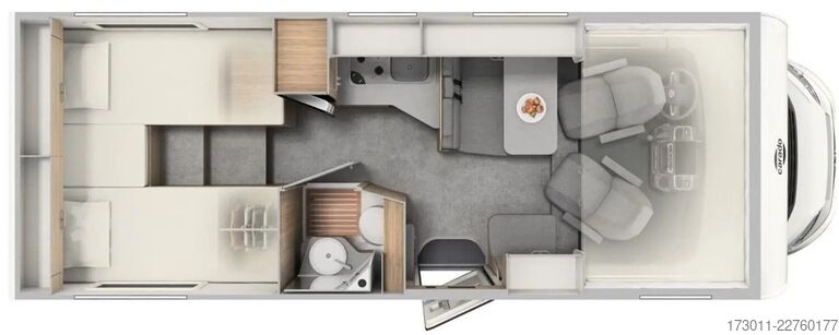 Alcove camper CARADO A364 pro 140PS Safety Paket Lithium