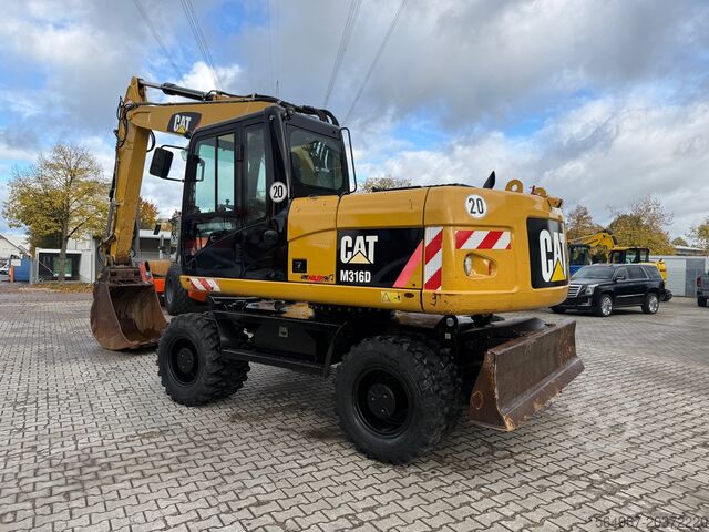 Mobile excavators Caterpillar M 316 D OQ70/55 Klima Mobilbagger