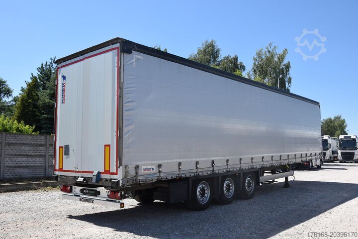 Open semitrailer with tarp SCHMITZ CARGOBULL SCS24/L Varios