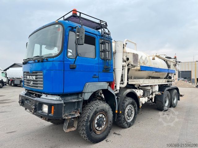 Saugwagen MAN 35.464 8x8 Hvidtved Larsen 9000 L Kanalreiniger