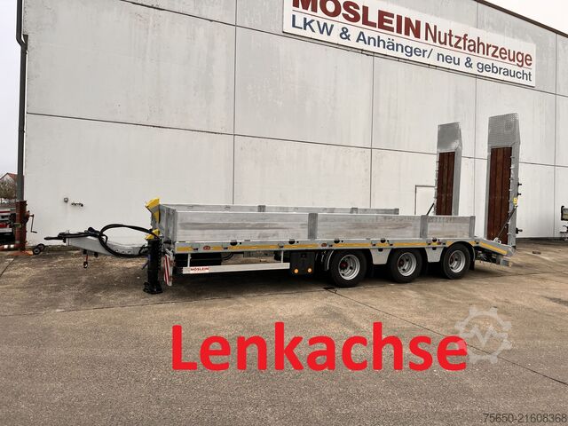 Low loader trailer Möslein TT 31  31 t GG Tridem- Tieflader 3 Achs, gelenktNeufahrzeug