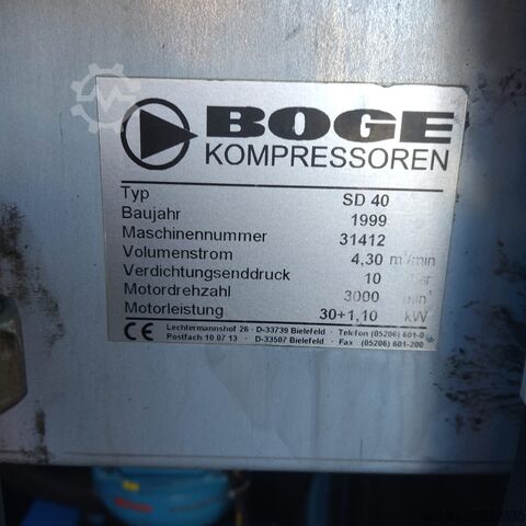 Schraubenkompressor BOGE SD40