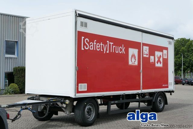 Box trailer Wüllhorst PRA, seitlich zum Öffnen, Luftfederung