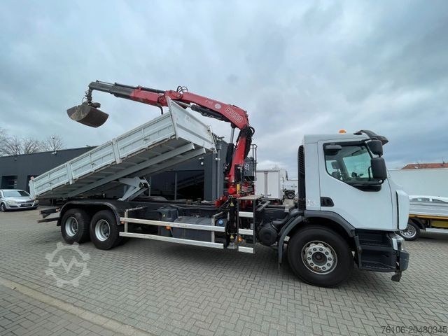 Truck mounted crane RENAULT Premium Lander 310.26 6x4 Kipper /Kran