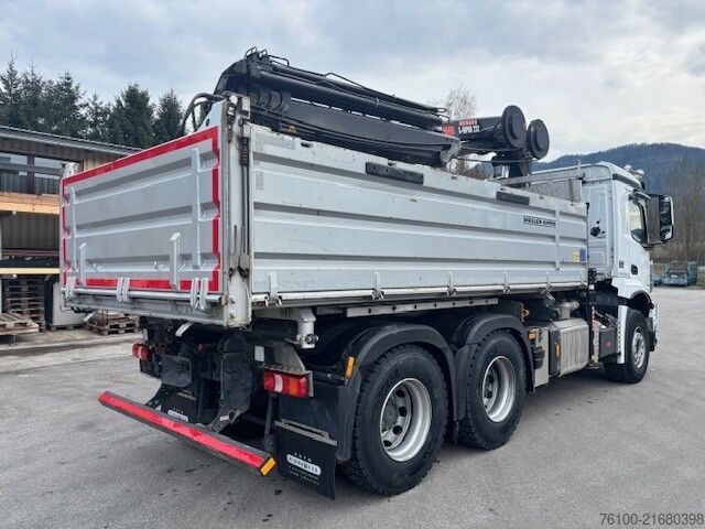 Dreiseitenkipper LKW Mercedes-Benz Arocs 2846 Kipper+HIAB 232-5