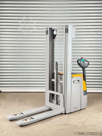 High lift truck pedestrian Jungheinrich EJC 216 + Waage nur 1.271 Std. - Service Neu