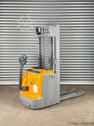 High lift truck pedestrian Jungheinrich EJC 216 + Waage nur 1.271 Std. - Service Neu