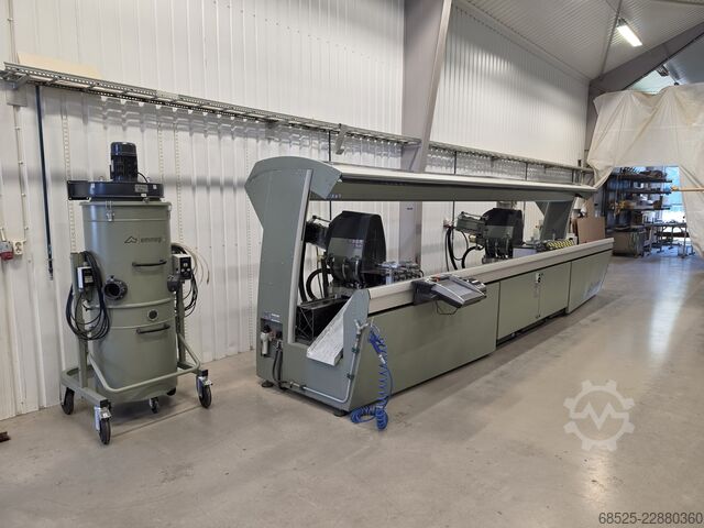 Double mitre and crosscut saw + chip extractor Emmegi PRECISION TS2 TU/5 + ASPIRATORE MG4