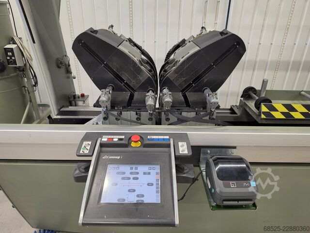 Double mitre and crosscut saw + chip extractor Emmegi PRECISION TS2 TU/5 + ASPIRATORE MG4