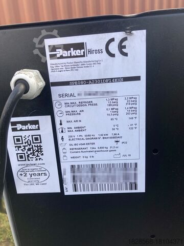 Refrigeration dryer Parker Hiross Parker Hiross Starlette Plus E