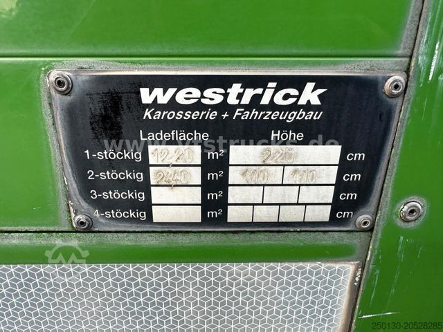 Cattle truck MERCEDES-BENZ Atego 1226 4x2 2-Stock Westrick Viehtransporter