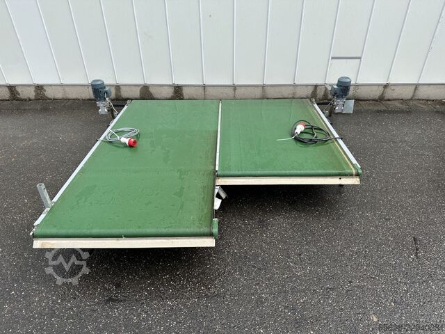 Aweta double lane conveyor 220 x 100 & 160 x 100 cm AWETA 