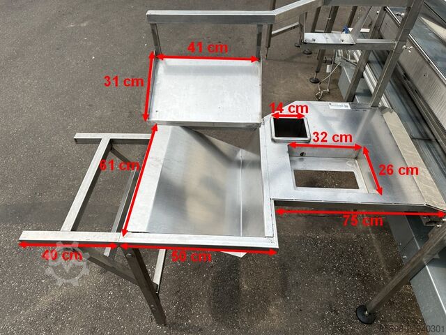 ACB combi conveyor 860 cm with 12 working tables ACB combi