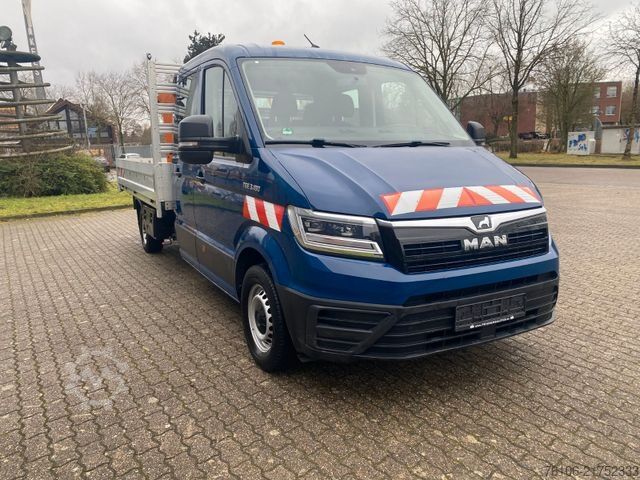 Pick-up van MAN TGE 3.180 Pristche mit Kran *Doppelkabine*Ahk*