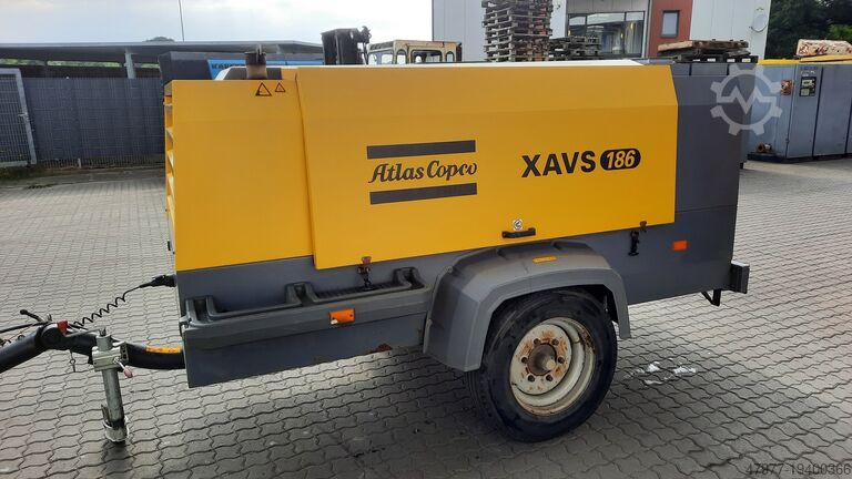 Construction site compressor Atlas Copco XAVS 186