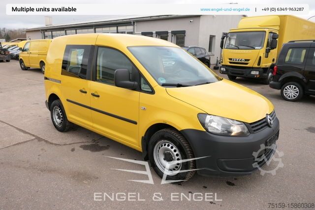 Panel van Volkswagen Caddy 2.0 TDI 2-Sitzer EURO-5 PARKTRONIK 6-GANG 2xSCHIEBETÜR CoC