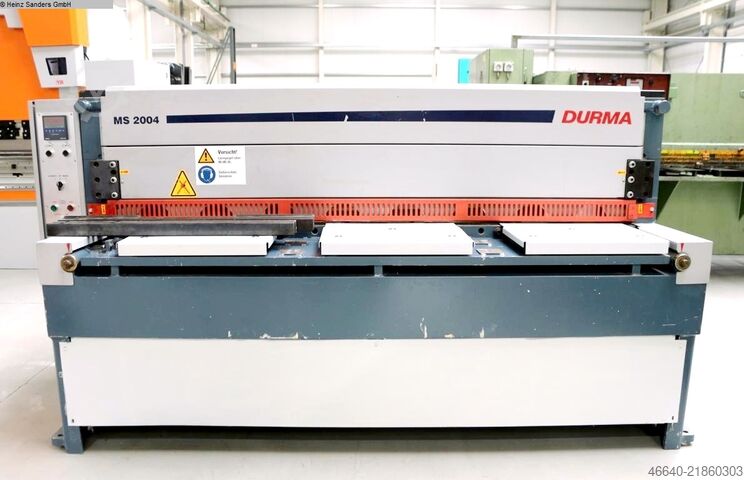 Plate Shear - Mechanical DURMA MS 2004