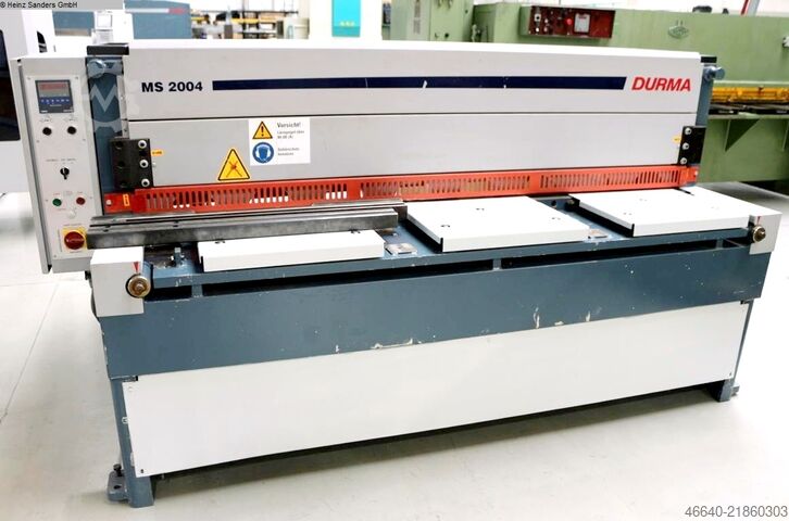 Plate Shear - Mechanical DURMA MS 2004