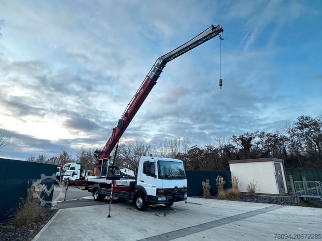 Truck-mounted crane van MERCEDES-BENZ Atego 815 Dachdecker Kran 34m Seilwinde