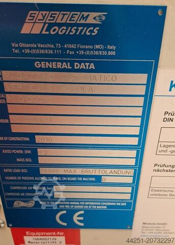 Automatisches Vertikales Lagersystem 05 Modula Lift ML 50D