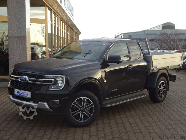 Transporter mit Kipper FORD Ranger Limited Autom EXtraKab 3-S.-Kipper 360Kam