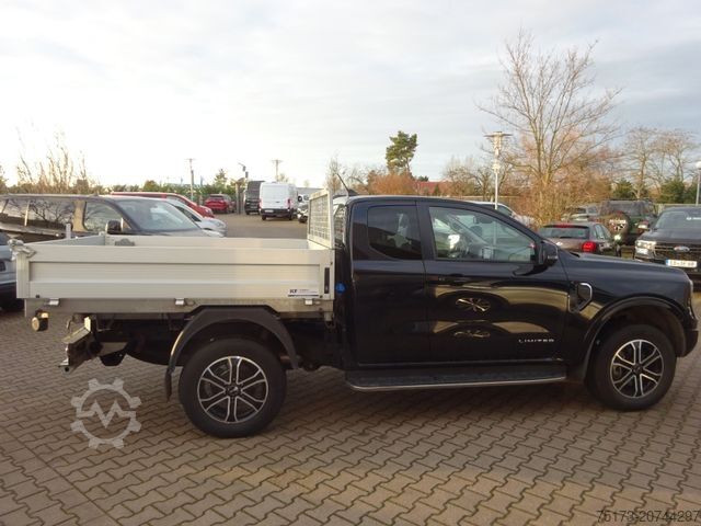 Transporter mit Kipper FORD Ranger Limited Autom EXtraKab 3-S.-Kipper 360Kam