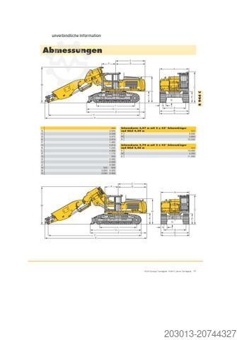 Kettenbagger LIEBHERR R944C T Kettenbagger 43 Ton Tunnel 9.900 h