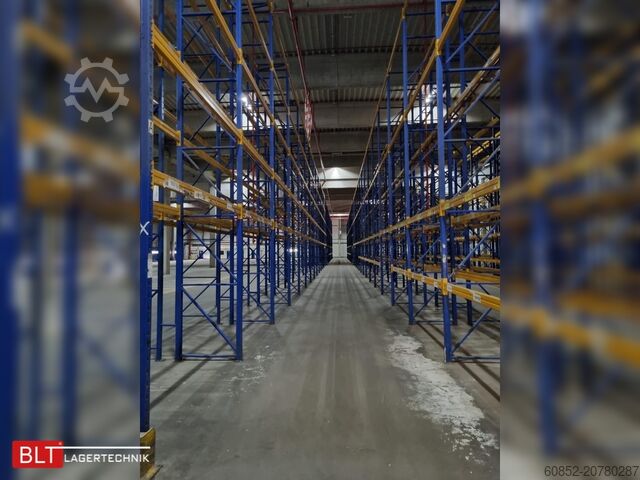 Schwerlastregal Industrieregal Hochregal Jungheinrich Delta – 101 lfm, Höhe 7,50m Boden + 3 Ebenen | Fachlast 2700 kg