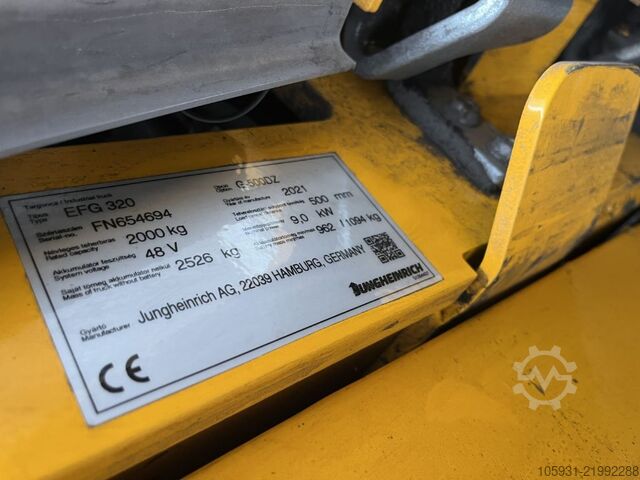 Elektro 4 Rad-Stapler Jungheinrich EFG320