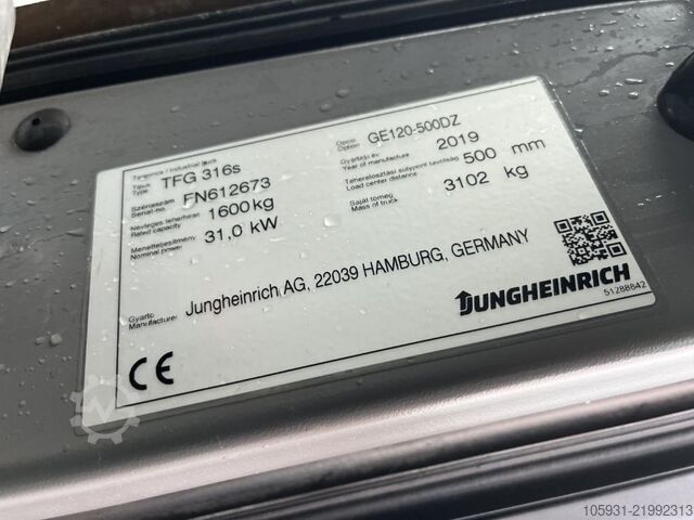 Treibgasstapler Jungheinrich TFG316s