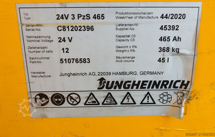 Electric Pallet Trucks Jungheinrich ERE225 1400mm/ 465ah/ x4pc package