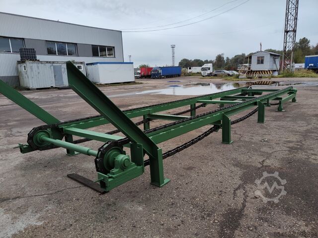 Log infeed / stock chain conveyor Sweden 
