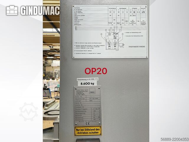 EMAG VSC 200 TWIN OP 20 EMAG VSC 200 TWIN OP 20