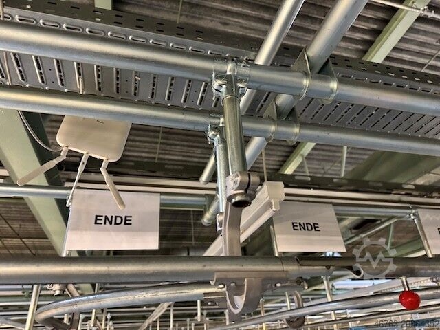 High-bay warehouse SSI Schäfer Rundrohrhängebahn