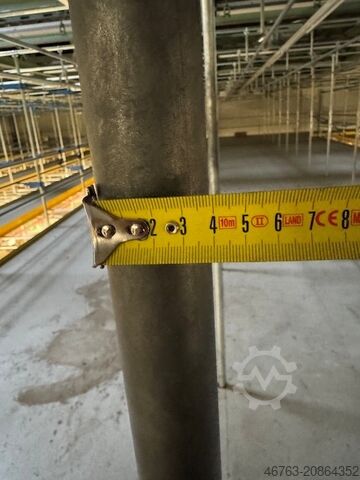 High-bay warehouse SSI Schäfer Rundrohrhängebahn