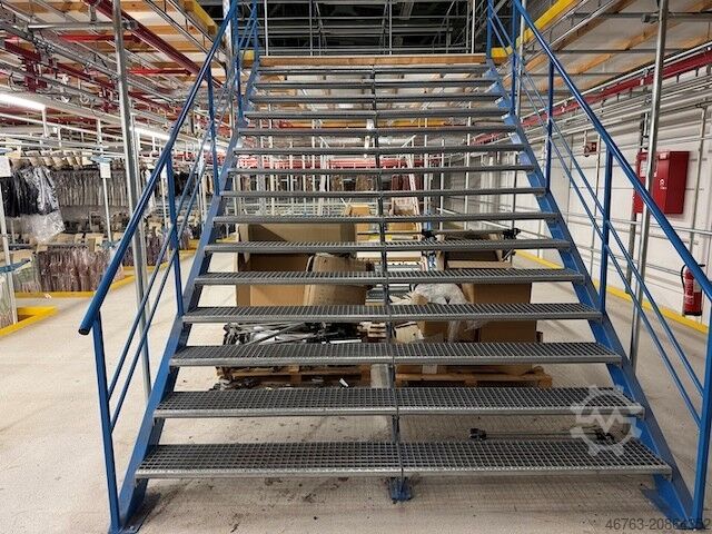 High-bay warehouse SSI Schäfer Rundrohrhängebahn