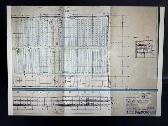 High-bay warehouse SSI Schäfer Rundrohrhängebahn