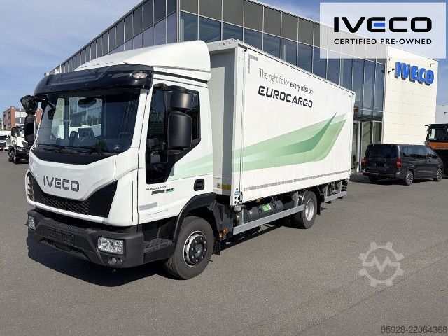 Flatbed truck with tarp IVECO 120EL25P CNG, Getränke/Schiebeplane, 2to LBW