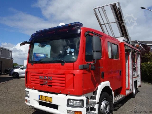 Fire engine MAN TGM 15.240 godiva pump 2000liter water and 200 ...