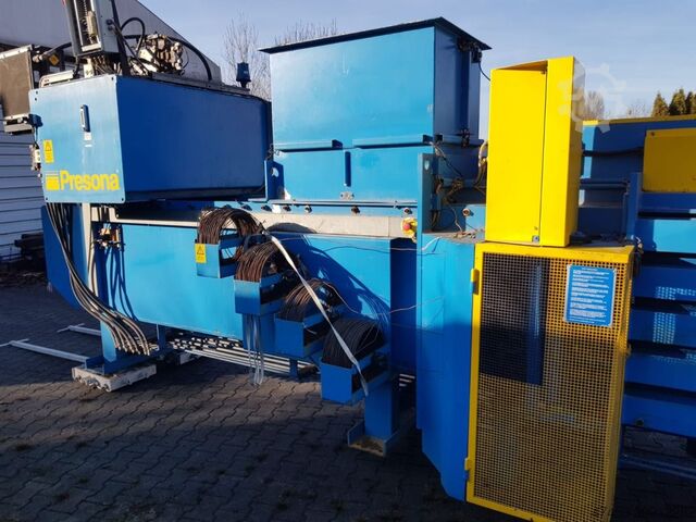 Kanalballenpresse PRESONA LP 40 OH1, gut fuer PET Flaschen