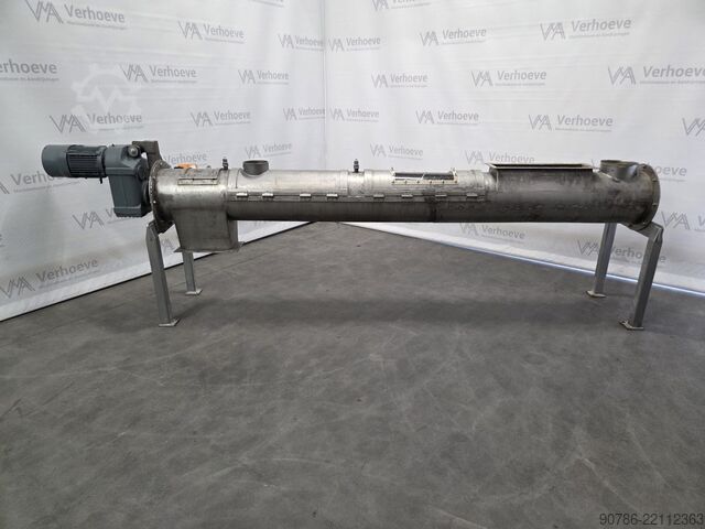 Stainless steel inline mixer with mixing screw, paddle mixer  