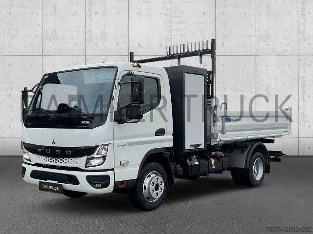 Three-way tipper van FUSO Mitsubishi Canter 7C18 Meiller Kipper Roadbox AHK