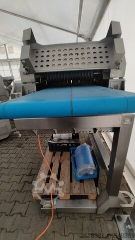 Maschine zum Enthäuten und Schneiden von Streifen Weber ASL 560